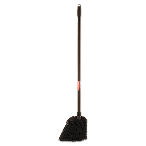 Lobby Pro Broom, Poly Bristles, 35, With Metal Handle, Black